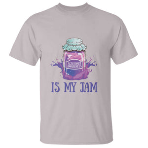 Alzheimer Is My Jam T Shirt Awareness Support Funny Saying Quotes Grape Jar TS11 Ice Gray Print Your Wear