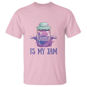 Alzheimer Is My Jam T Shirt Awareness Support Funny Saying Quotes Grape Jar TS11 Light Pink Print Your Wear