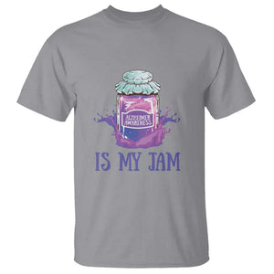 Alzheimer Is My Jam T Shirt Awareness Support Funny Saying Quotes Grape Jar TS11 Sport Gray Print Your Wear