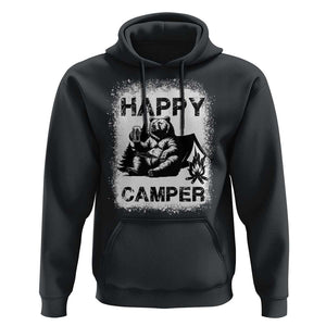 Camping Lover Hoodie Happy Camper Funny Bear Campfire Beer TS11 Black Print Your Wear