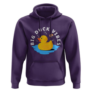 Rubber Ducky Hoodie Big Duck Vibes Cute Surfing Ocean Waves Summer Vacation TS11 Purple Print Your Wear