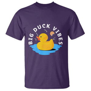 Rubber Ducky T Shirt Big Duck Vibes Cute Surfing Ocean Waves Summer Vacation TS11 Purple Print Your Wear