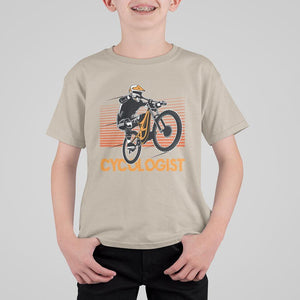 Funny Cycologist T Shirt For Kid Cycling Lover Cycle Team Rider Cyclist TS11 Sand Print Your Wear