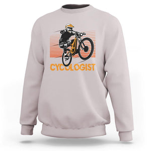 Funny Cycologist Sweatshirt Cycling Lover Cycle Team Rider Cyclist TS11 Ice Gray Print Your Wear