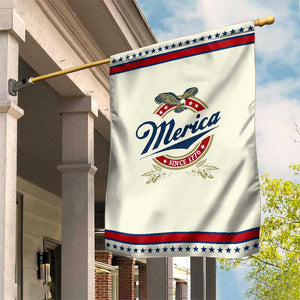 Funny Merica Since 1776 Garden Flag 4th of July Beer Lover Eagle TS11 Modern Beige Red Print Your Wear