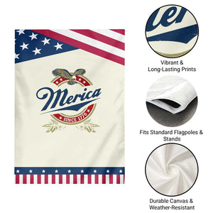 Funny Merica Since 1776 Garden Flag 4th of July Beer Lover Eagle TS11 Print Your Wear
