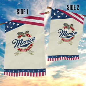 Funny Merica Since 1776 Garden Flag 4th of July Beer Lover Eagle TS11 Print Your Wear