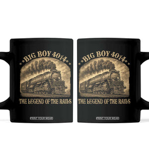Steam Locomotive Legend of The Rails Train Coffee Mug TS11 Black Print Your Wear