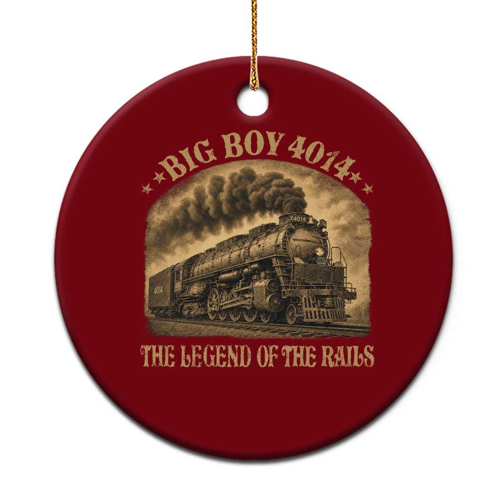 Steam Locomotive Legend of The Rails Train Ceramic Ornament TS11 1pc Red Print Your Wear