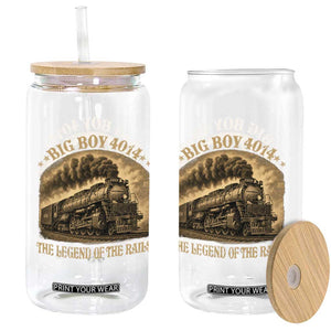 Steam Locomotive Legend of The Rails Train Glass Can TS11 Print Your Wear