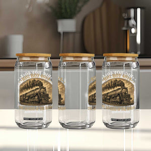 Steam Locomotive Legend of The Rails Train Glass Can TS11 Print Your Wear