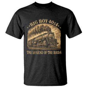 Steam Locomotive Legend of The Rails Train T Shirt TS11 Black Print Your Wear