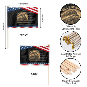Steam Locomotive Legend of The Rails Train Patriotic Handheld Flag TS11 Print Your Wear