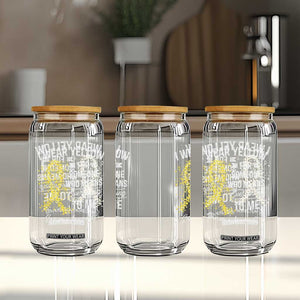 Sarcoma Awareness Glass Can I Wear Yellow For Someone Who Means Everything To Me TS11 Print Your Wear