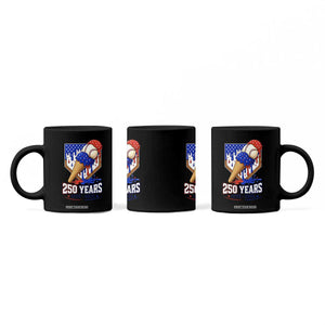 250 Years Baseball Ice Cream Drip 4th of July USA Flag Coffee Mug TS11 Print Your Wear