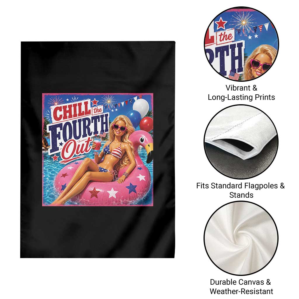 Chill The Fourth Out Doll Meme 4th of July Garden Flag TS11 Print Your Wear