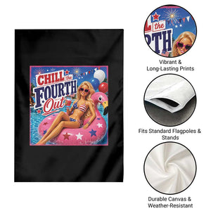 Chill The Fourth Out Doll Meme 4th of July Garden Flag TS11 Print Your Wear