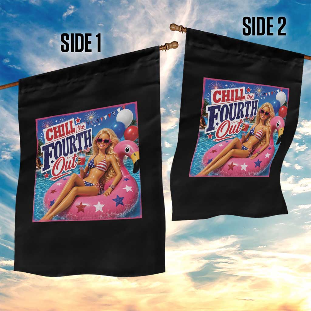Chill The Fourth Out Doll Meme 4th of July Garden Flag TS11 Print Your Wear
