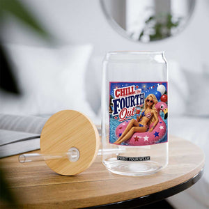Chill The Fourth Out Doll Meme 4th of July Glass Can TS11 Print Your Wear