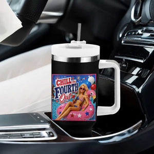 Chill The Fourth Out Doll Meme 4th of July Tumbler With Handle TS11 Print Your Wear