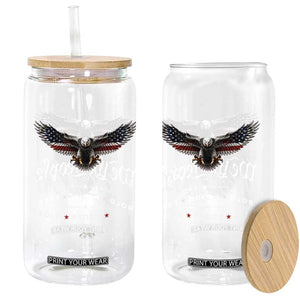 We The People Patriotic Bald Eagle USA 250th Anniversary Bold Proud Free Glass Can TS11 Print Your Wear