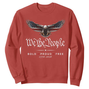We The People Patriotic Bald Eagle USA 250th Anniversary Bold Proud Free Sweatshirt TS11 Red Print Your Wear