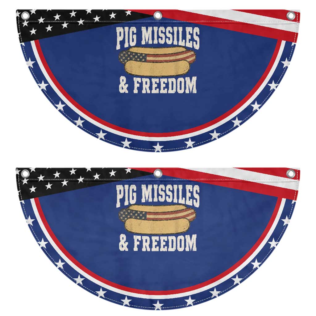 Pig Missiles And Freedom 4th of July Hotdog Patriotic Fan Flag TS11 2pcs pack Classic Navy Print Your Wear