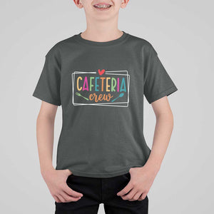 Cafeteria Crew T Shirt For Kid Lunch Lady Squad Spoon Fork TS11 Dark Heather Print Your Wear