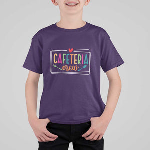 Cafeteria Crew T Shirt For Kid Lunch Lady Squad Spoon Fork TS11 Purple Print Your Wear