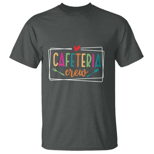 Cafeteria Crew T Shirt Lunch Lady Squad Spoon Fork TS11 Dark Heather Print Your Wear