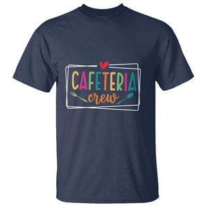 Cafeteria Crew T Shirt Lunch Lady Squad Spoon Fork TS11 Navy Print Your Wear