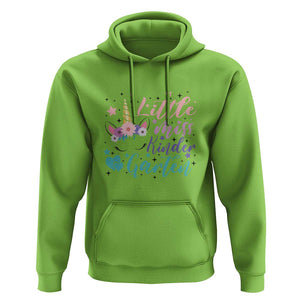 Back To School Hoodie Little Miss Kindergarten Unicorn TS11 Lime Print Your Wear