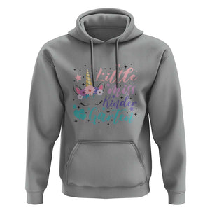 Back To School Hoodie Little Miss Kindergarten Unicorn TS11 Sport Gray Print Your Wear