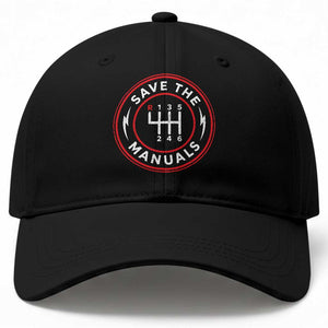 Save The Manuals Gear Shift Car Lover Baseball Cap TS11 Print Your Wear