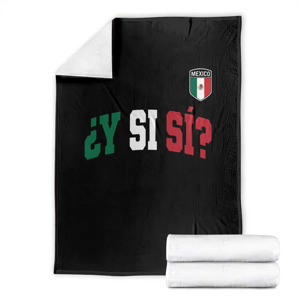 Mexican Y Si Si Football Jersey Style Throw Blanket Funny Mexico Roots TS11 Black Print Your Wear