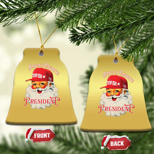 Trump Supporter Christmas Ornament Santa's Favorite President Trump 2024 Xmas TS11 Bell Flake Gold Print Your Wear