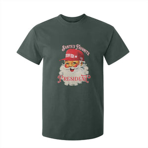 Trump Supporter T Shirt For Kid Santa's Favorite President Trump 2024 Christmas TS11 Dark Forest Green Print Your Wear