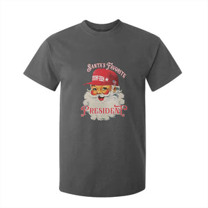 Trump Supporter T Shirt For Kid Santa's Favorite President Trump 2024 Christmas TS11 Dark Heather Print Your Wear