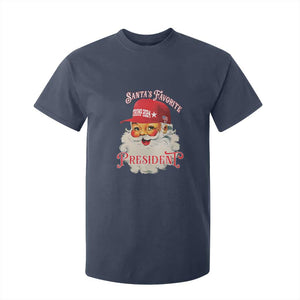 Trump Supporter T Shirt For Kid Santa's Favorite President Trump 2024 Christmas TS11 Navy Print Your Wear