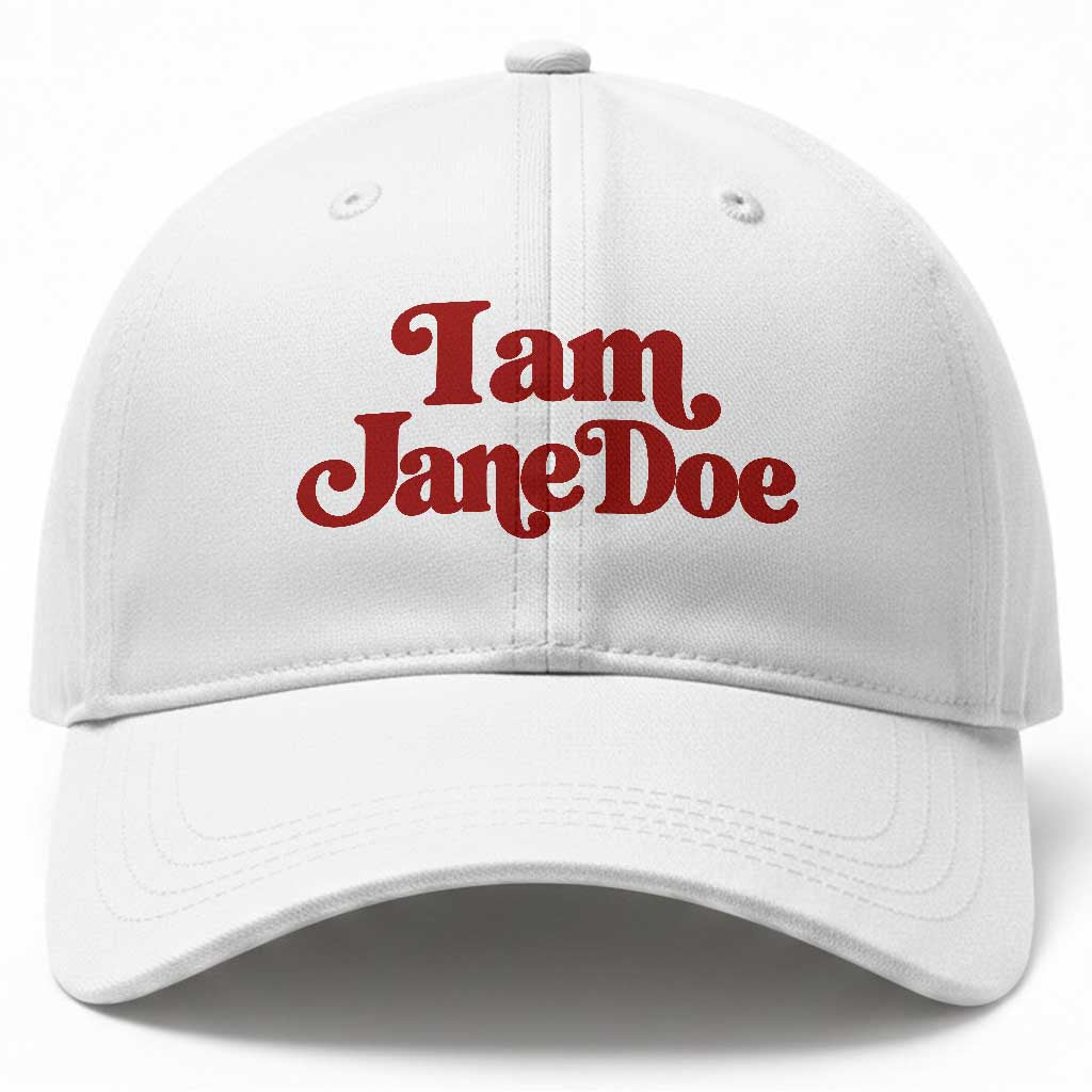 I Am Jane Doe Baseball Cap Retro Women Support Movement