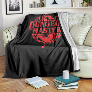 Funny Dungeon Master Throw Blanket RPG Gamer D20 Tabletop Red Dragon TS11 Print Your Wear