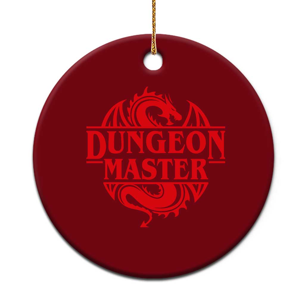 Funny Dungeon Master Ceramic Ornament RPG Gamer D20 Tabletop Red Dragon TS11 1pc Red Print Your Wear