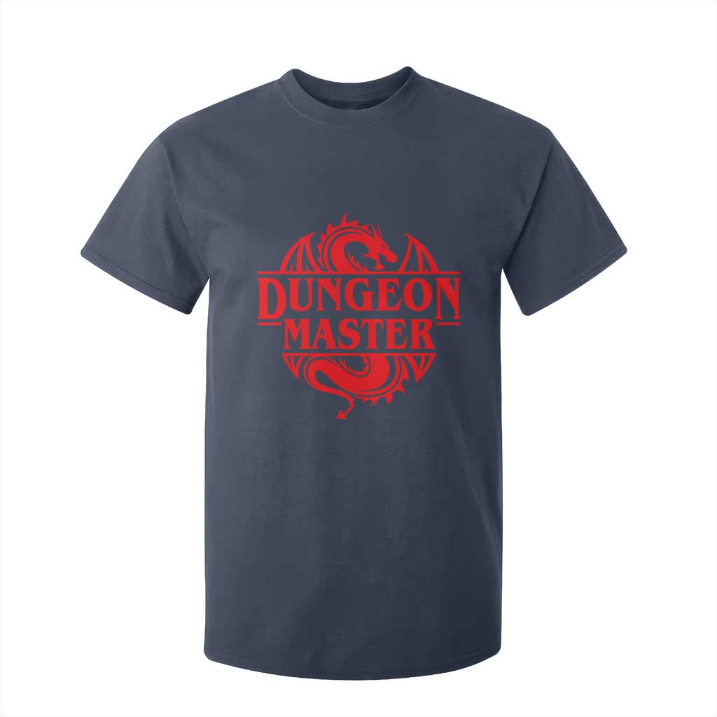 Funny Dungeon Master T Shirt For Kid RPG Gamer D20 Tabletop Red Dragon TS11 Navy Print Your Wear
