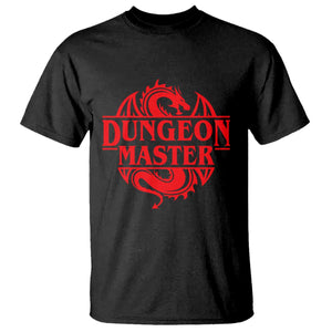 Funny Dungeon Master T Shirt - RPG Gamer D20 Tabletop Red Dragon Humor Tee TS11 Black Print Your Wear