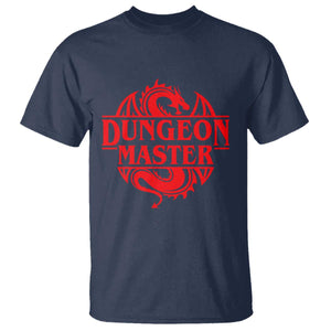 Funny Dungeon Master T Shirt - RPG Gamer D20 Tabletop Red Dragon Humor Tee TS11 Navy Print Your Wear