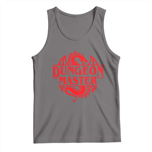 Funny Dungeon Master Tank Top RPG Gamer D20 Tabletop Red Dragon TS11 Deep Heather Print Your Wear