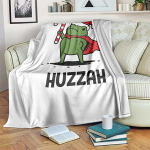 Funny Christmas Huzzah Frog Knight Meme Quote Throw Blanket TS11 Print Your Wear