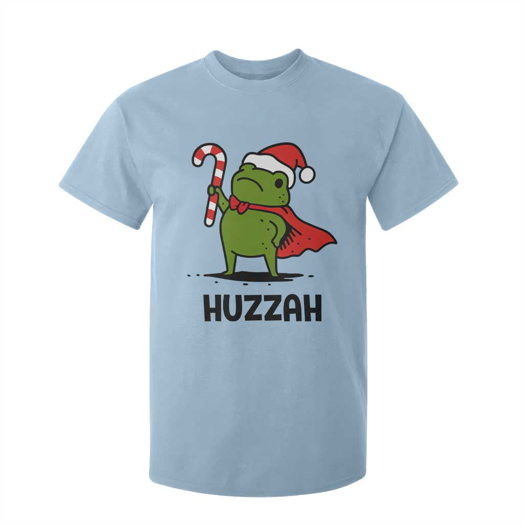Funny Christmas Huzzah Frog Knight Meme Quote T Shirt For Kid TS11 Light Blue Print Your Wear