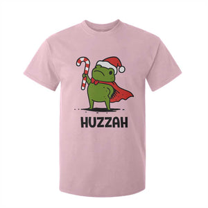 Funny Christmas Huzzah Frog Knight Meme Quote T Shirt For Kid TS11 Light Pink Print Your Wear