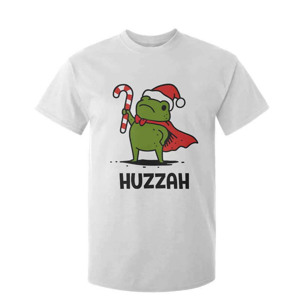 Funny Christmas Huzzah Frog Knight Meme Quote T Shirt For Kid TS11 White Print Your Wear